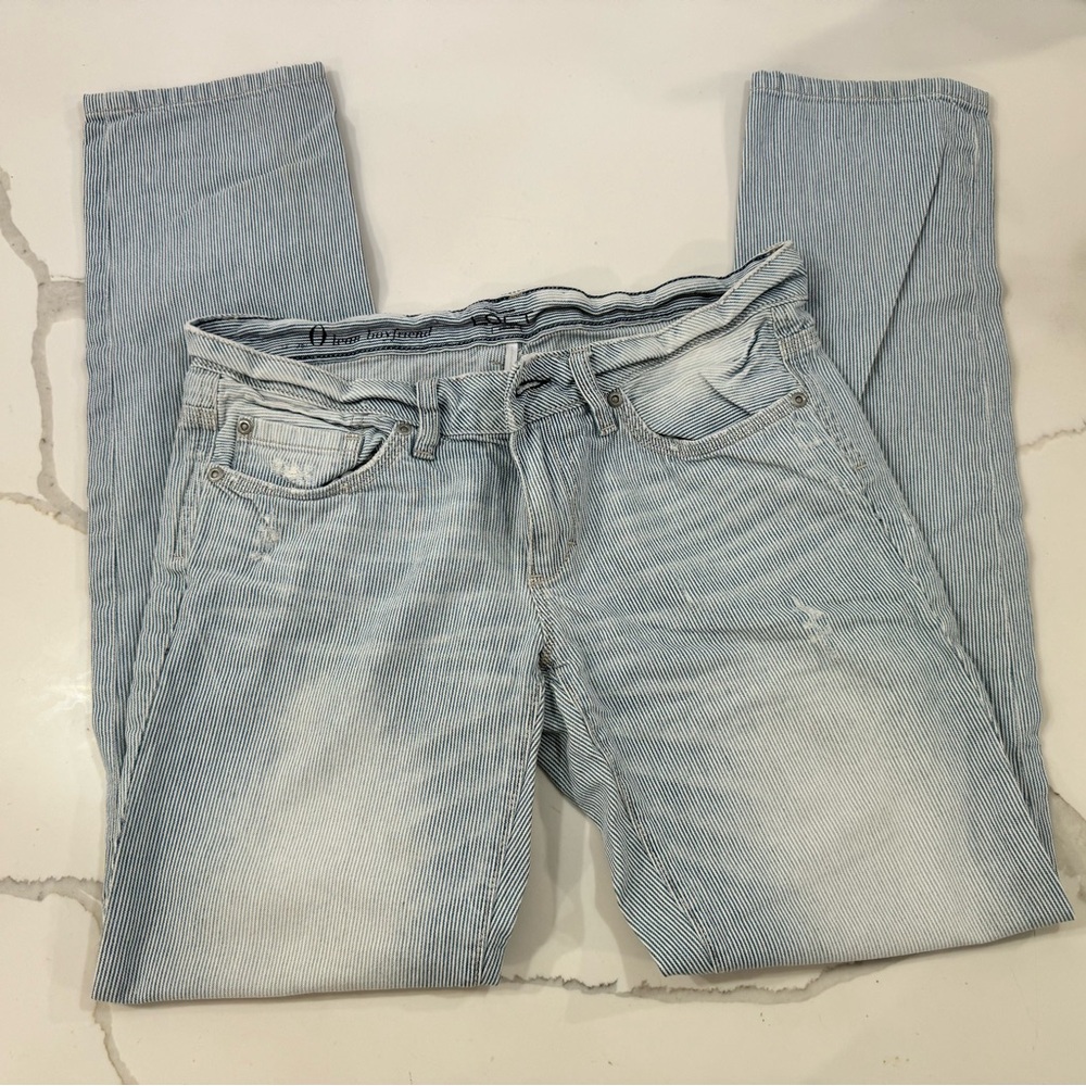 Ann Taylor Loft Painters Distressed Boyfriend Pants